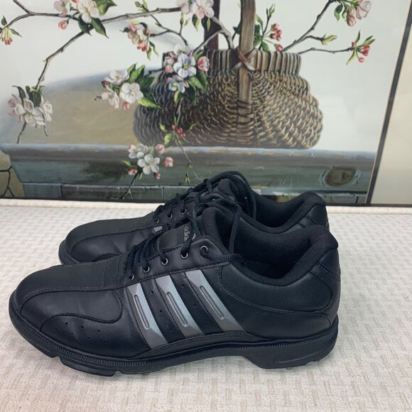 adidas Other - Adidas D 3000 Mens Size 9.5 Black Golf Shoes soft spike Z-Traxion AdiWEAR
